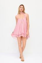 Blush Sparkle Mini Dress