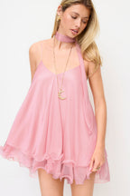 Blush Sparkle Mini Dress