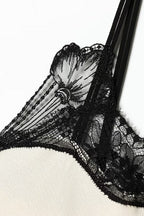 Lace Trim Satin Cami Top