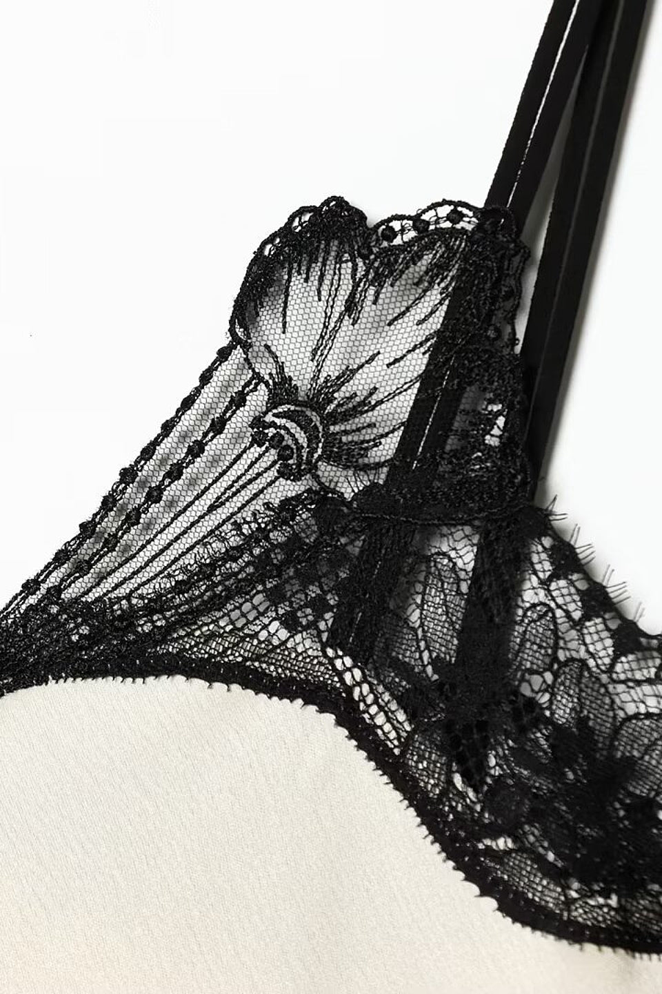 Lace Trim Satin Cami Top