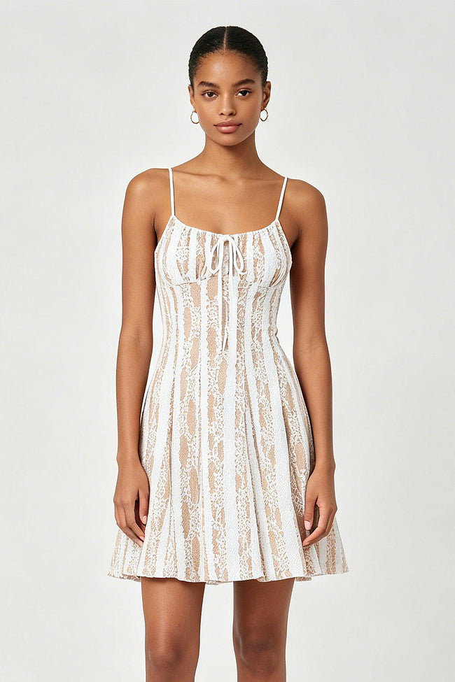 Lace Corset Mini Dress Hover Image