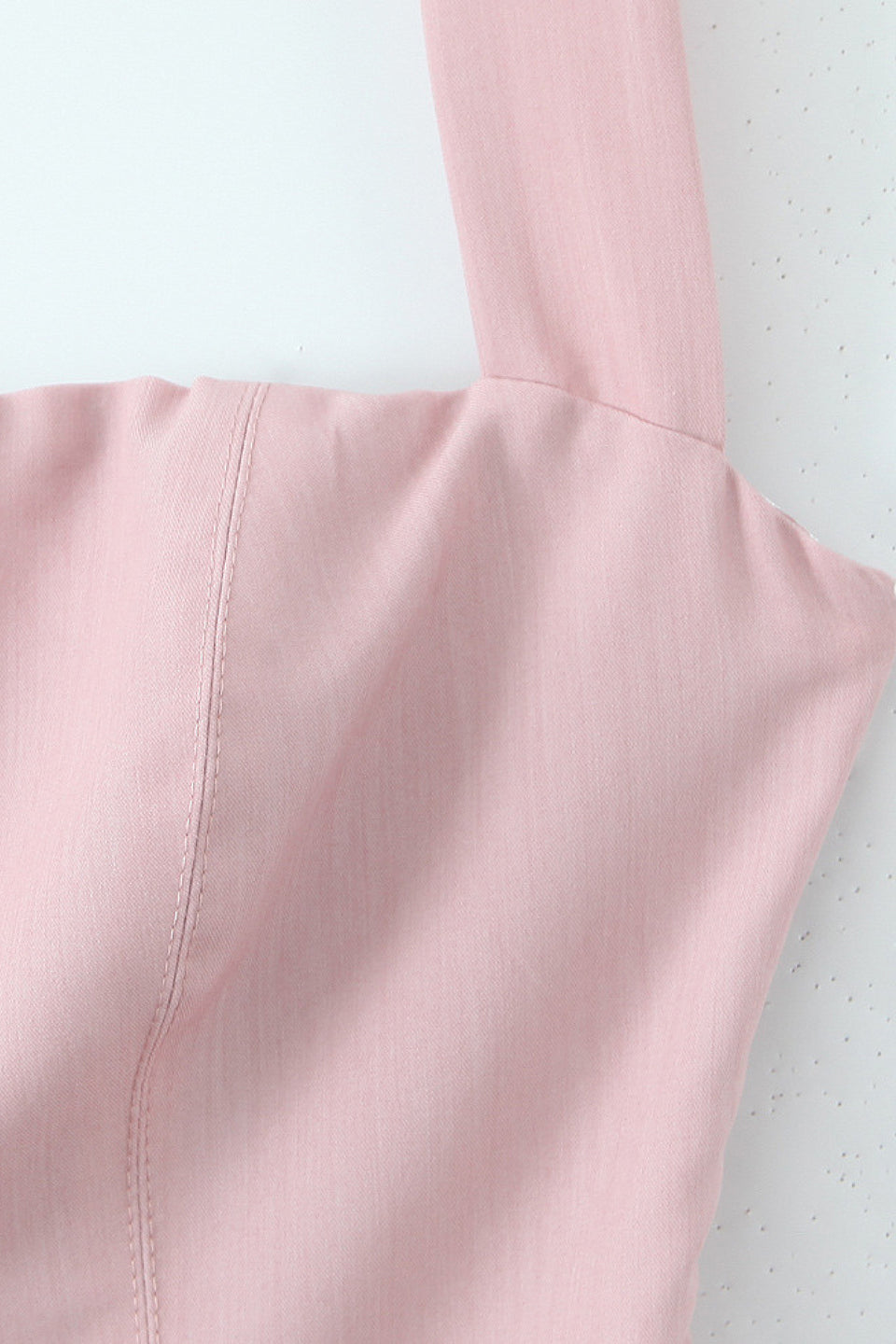 Blush Pleated Halter Mini Dress