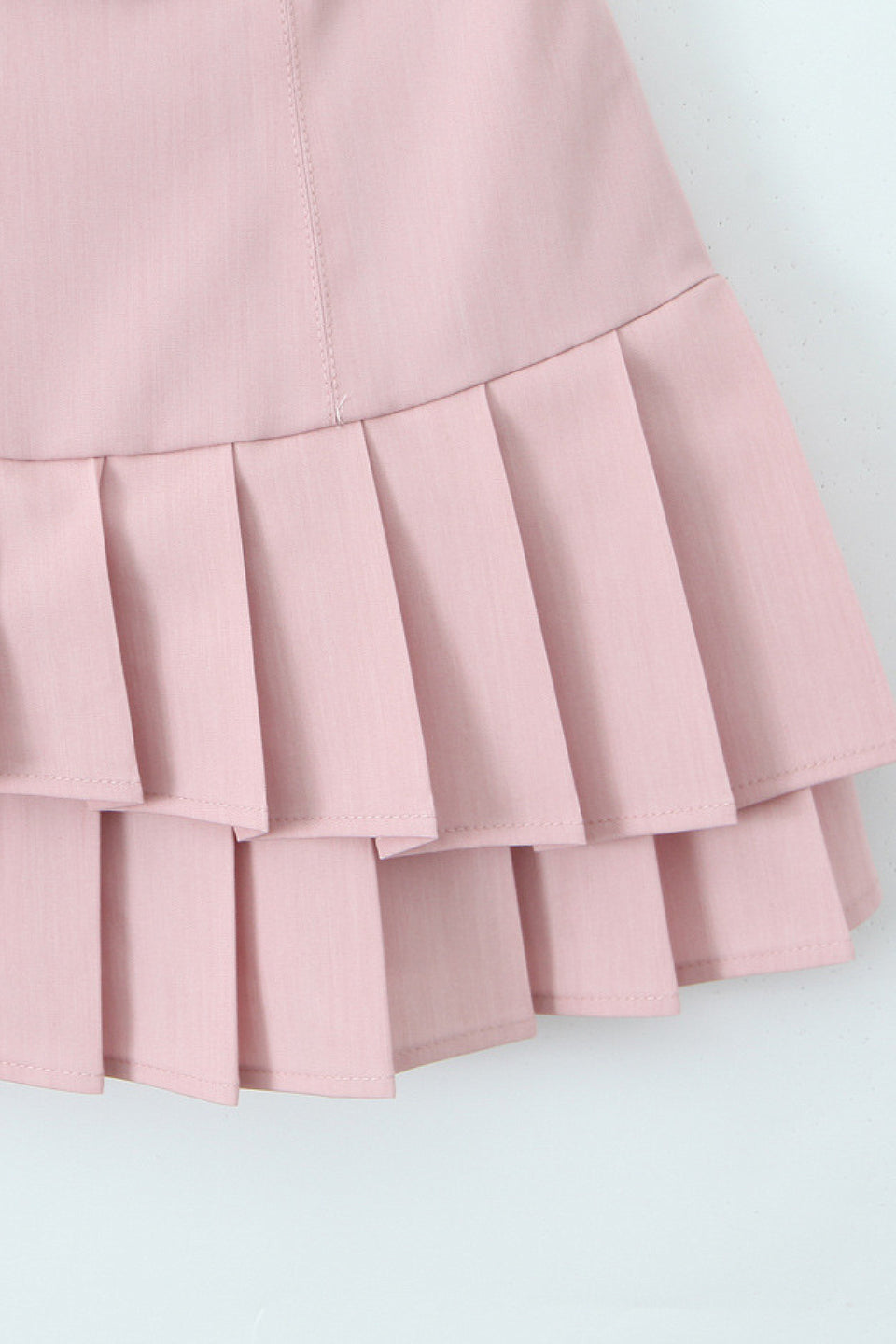 Blush Pleated Halter Mini Dress