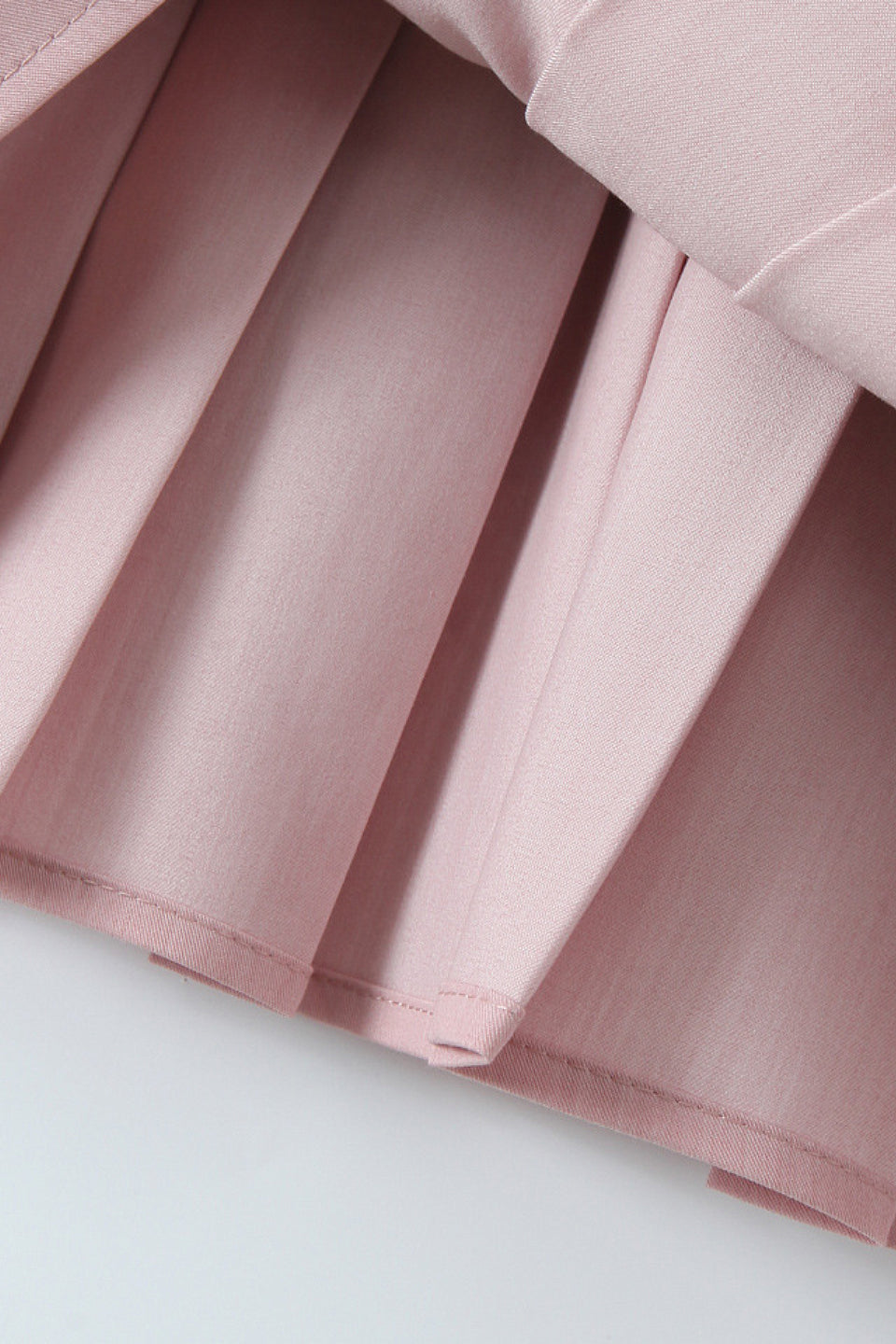 Blush Pleated Halter Mini Dress