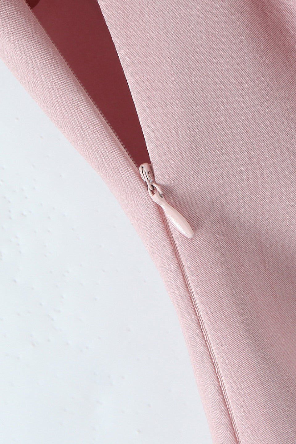 Blush Pleated Halter Mini Dress