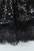 Black Sequin Maxi Dress