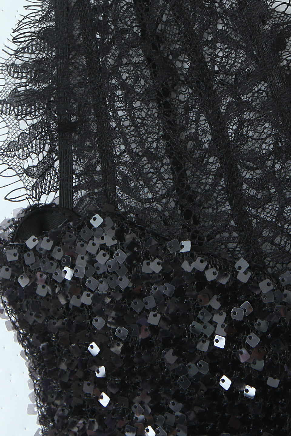 Black Sequin Maxi Dress