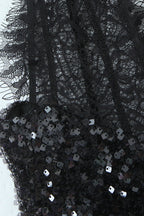 Black Sequin Maxi Dress