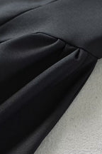 Noir Square Neck A-Line Mini Dress