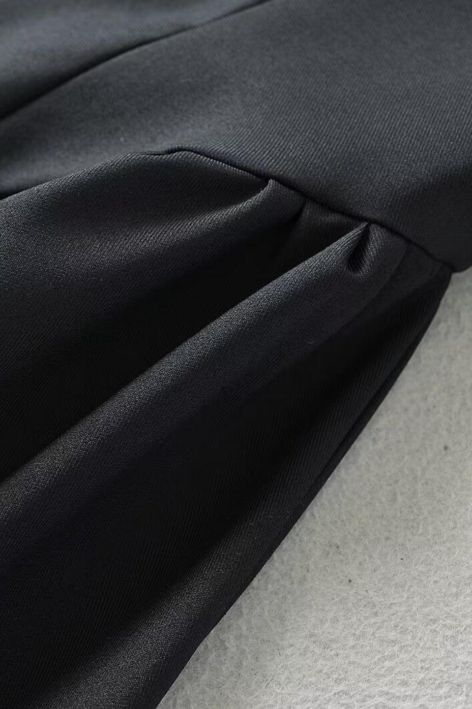 Noir Square Neck A-Line Mini Dress
