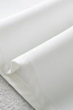 White Square Neck A-Line Mini Dress