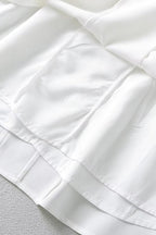 White Square Neck A-Line Mini Dress