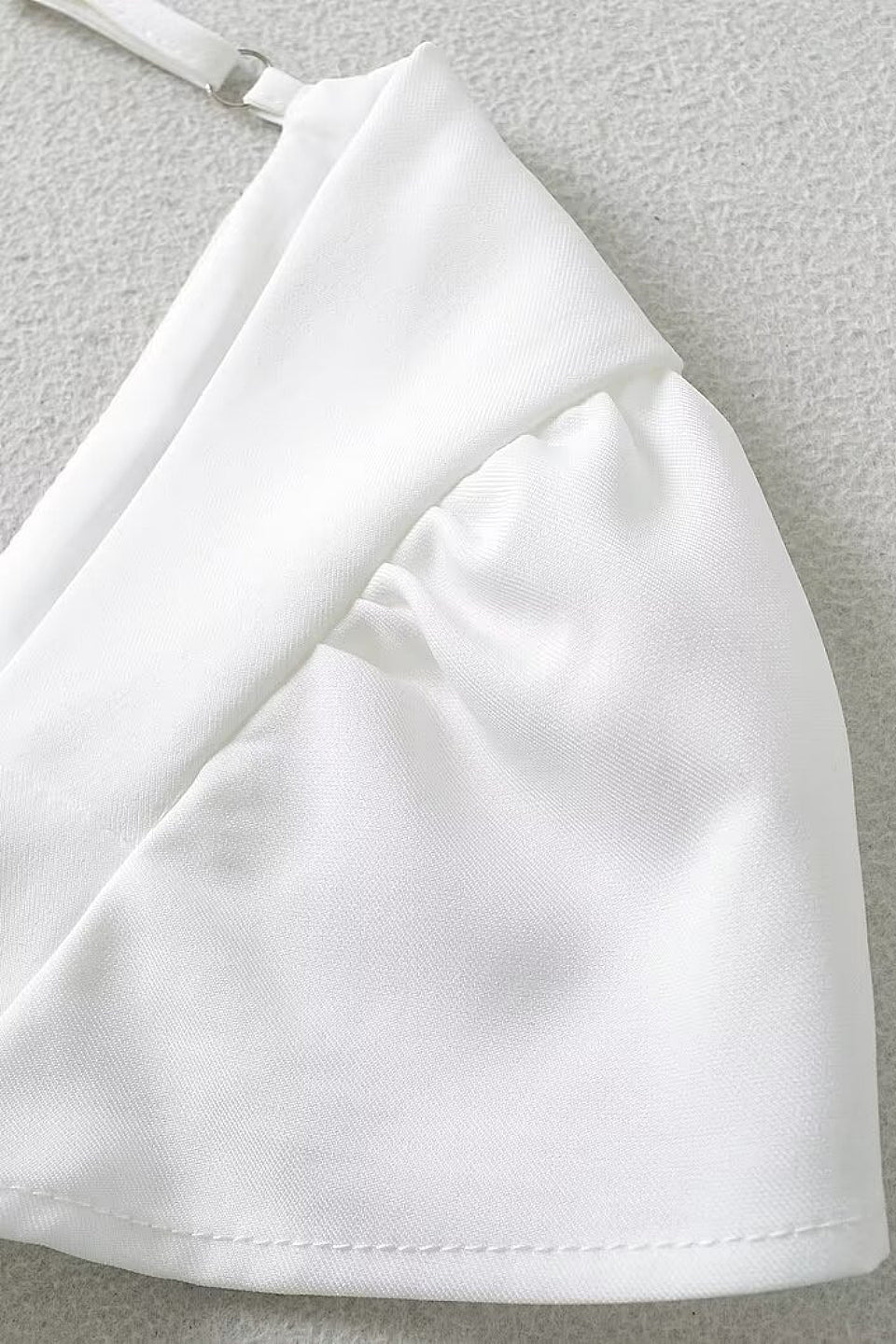White Square Neck A-Line Mini Dress
