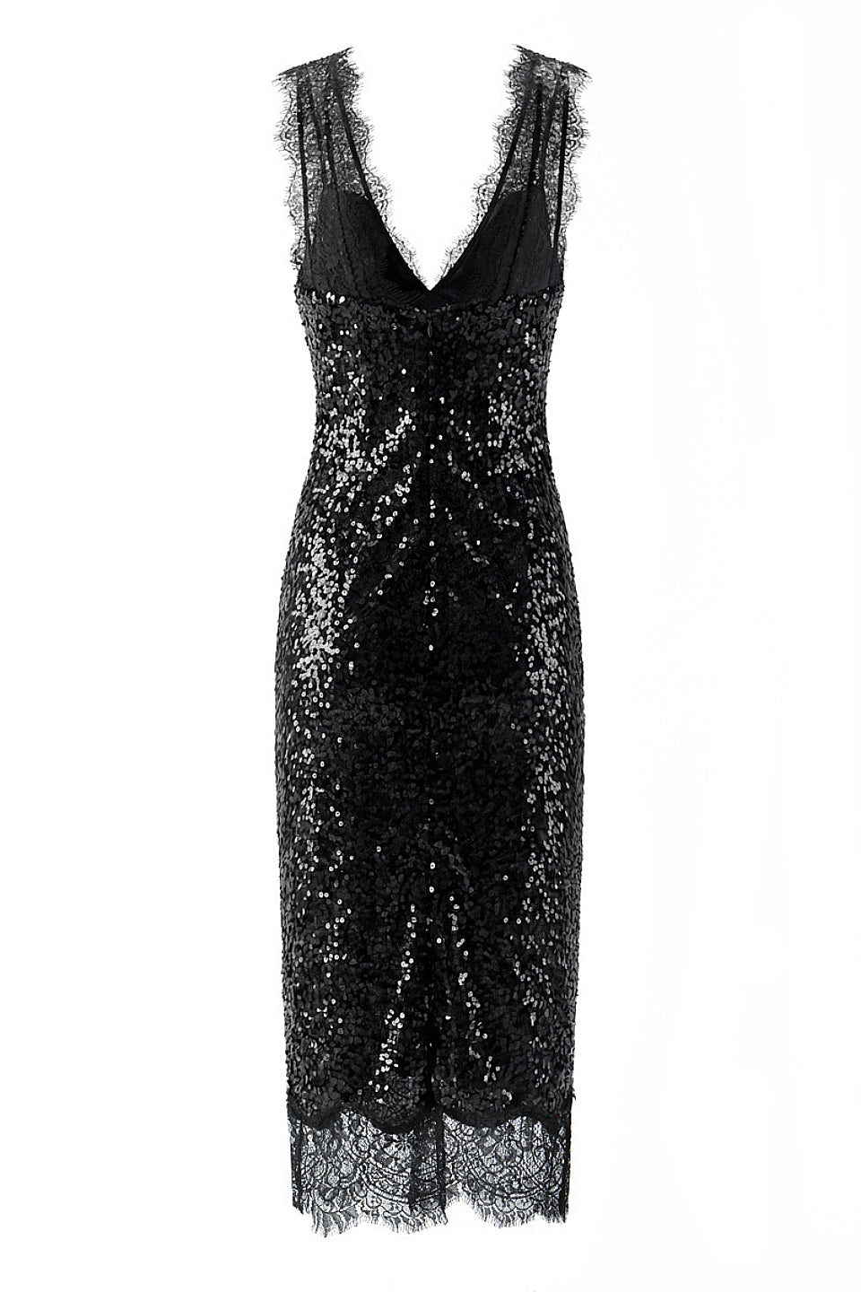 Black Sequin Maxi Dress
