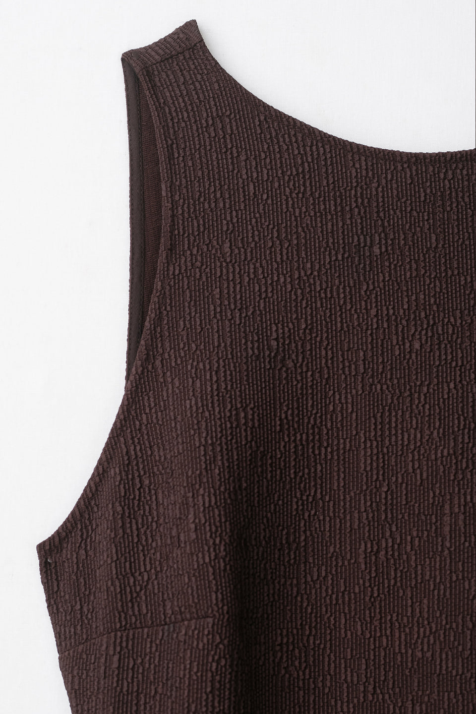 Brown Fringe Midi Dress