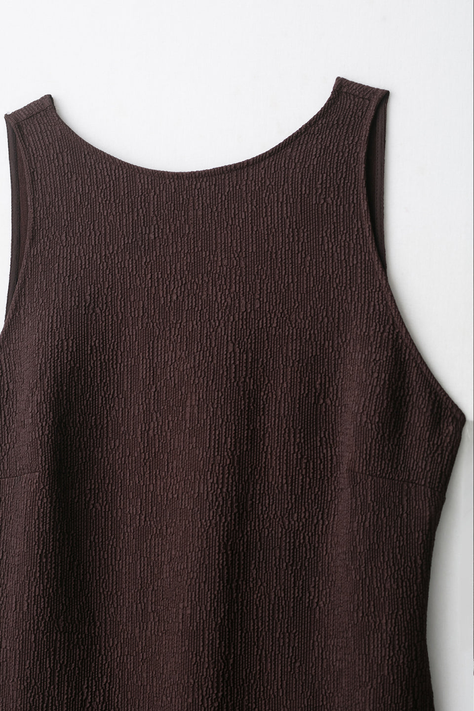 Brown Fringe Midi Dress