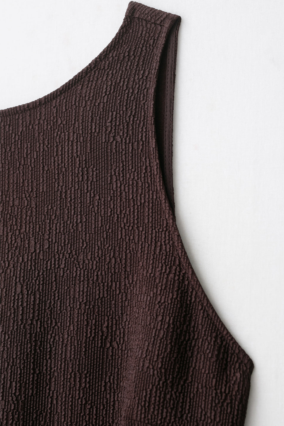 Brown Fringe Midi Dress
