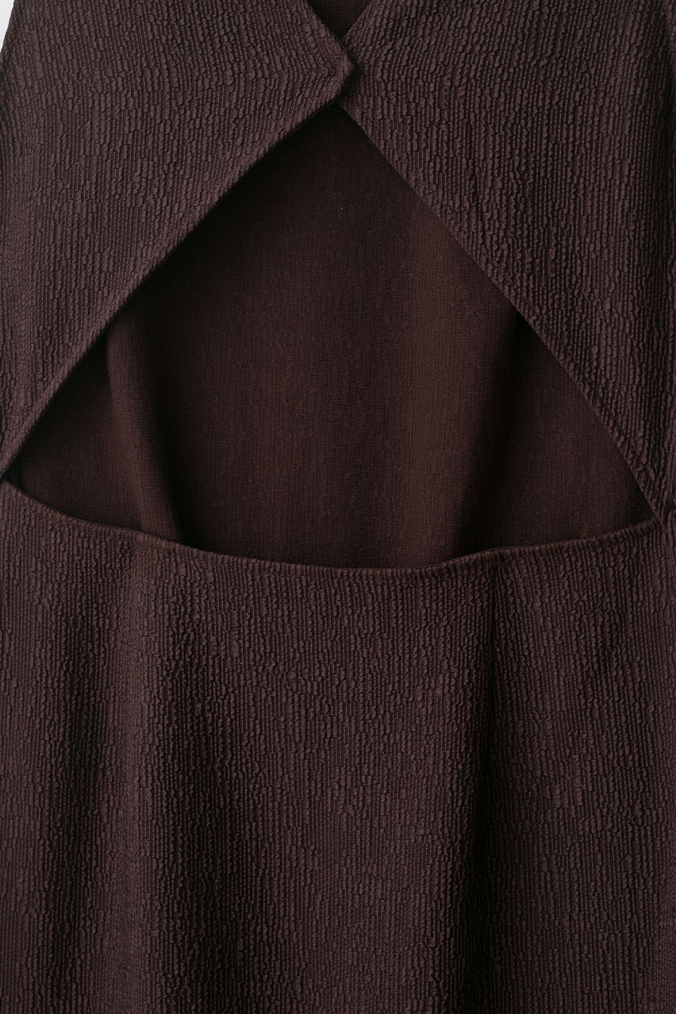 Brown Fringe Midi Dress