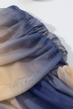 Ombre Strapless Maxi Dress