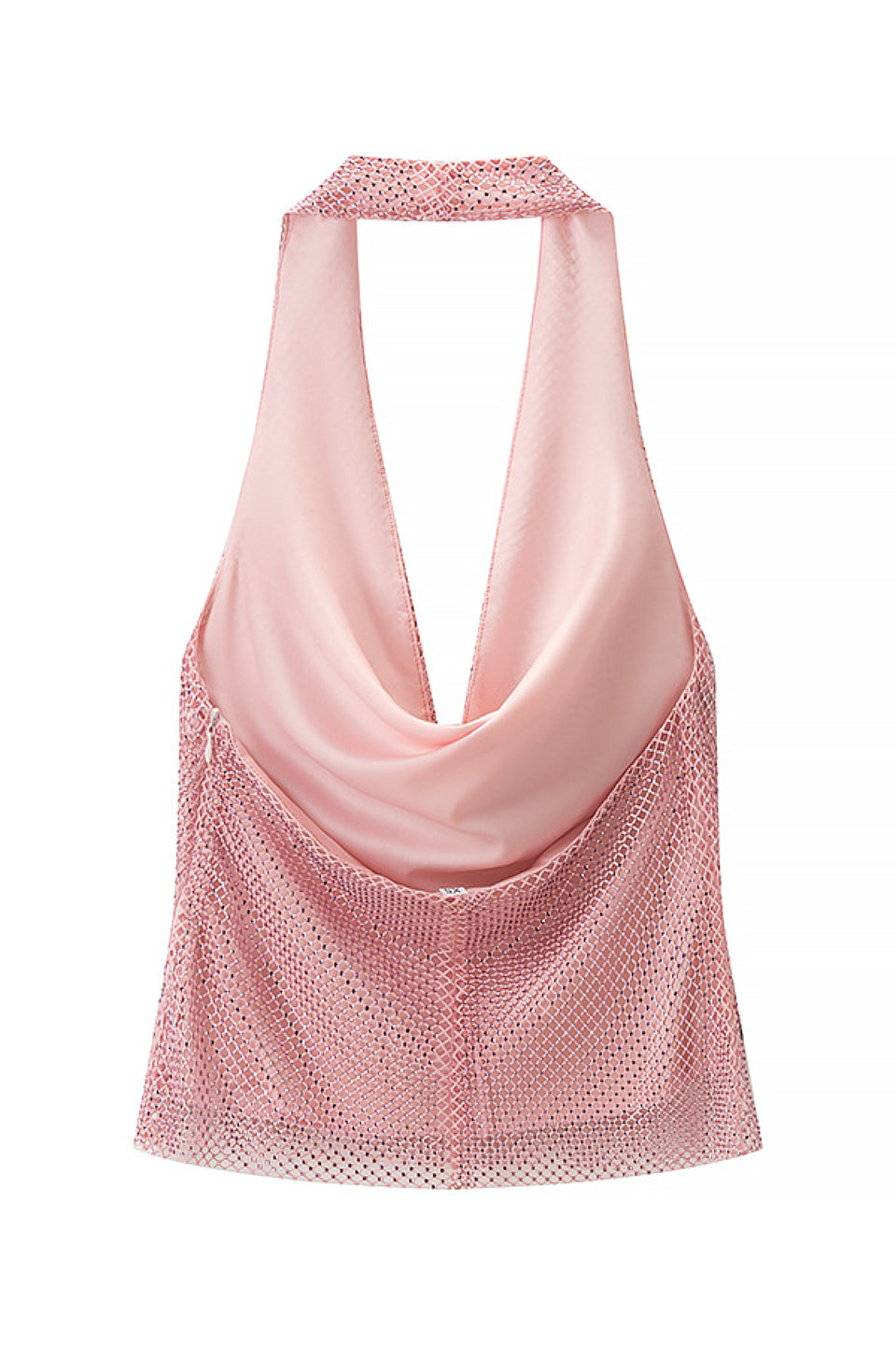 Pink Rhinestone Halter Top