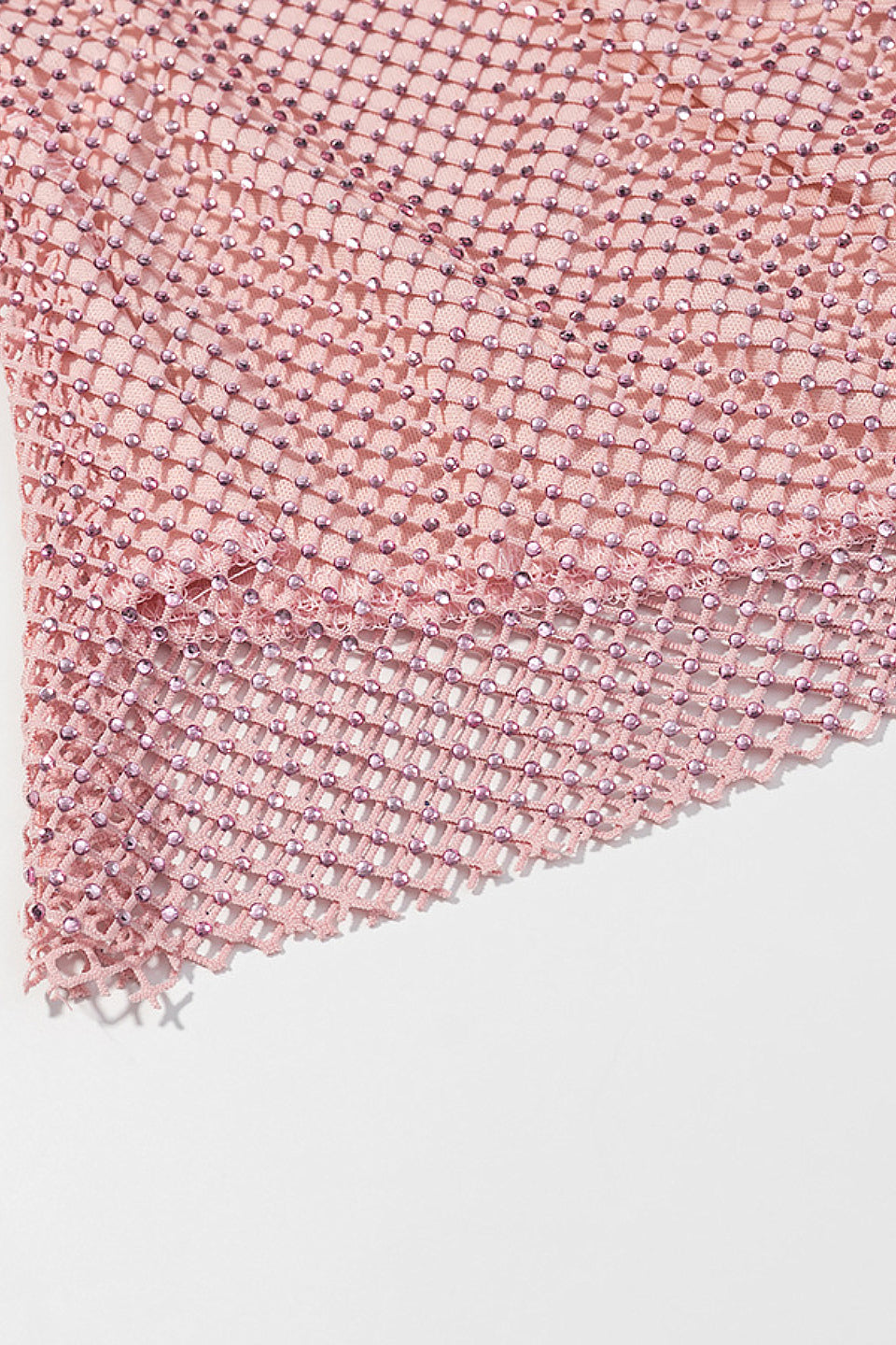 Pink Rhinestone Halter Top