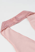 Pink Rhinestone Halter Top