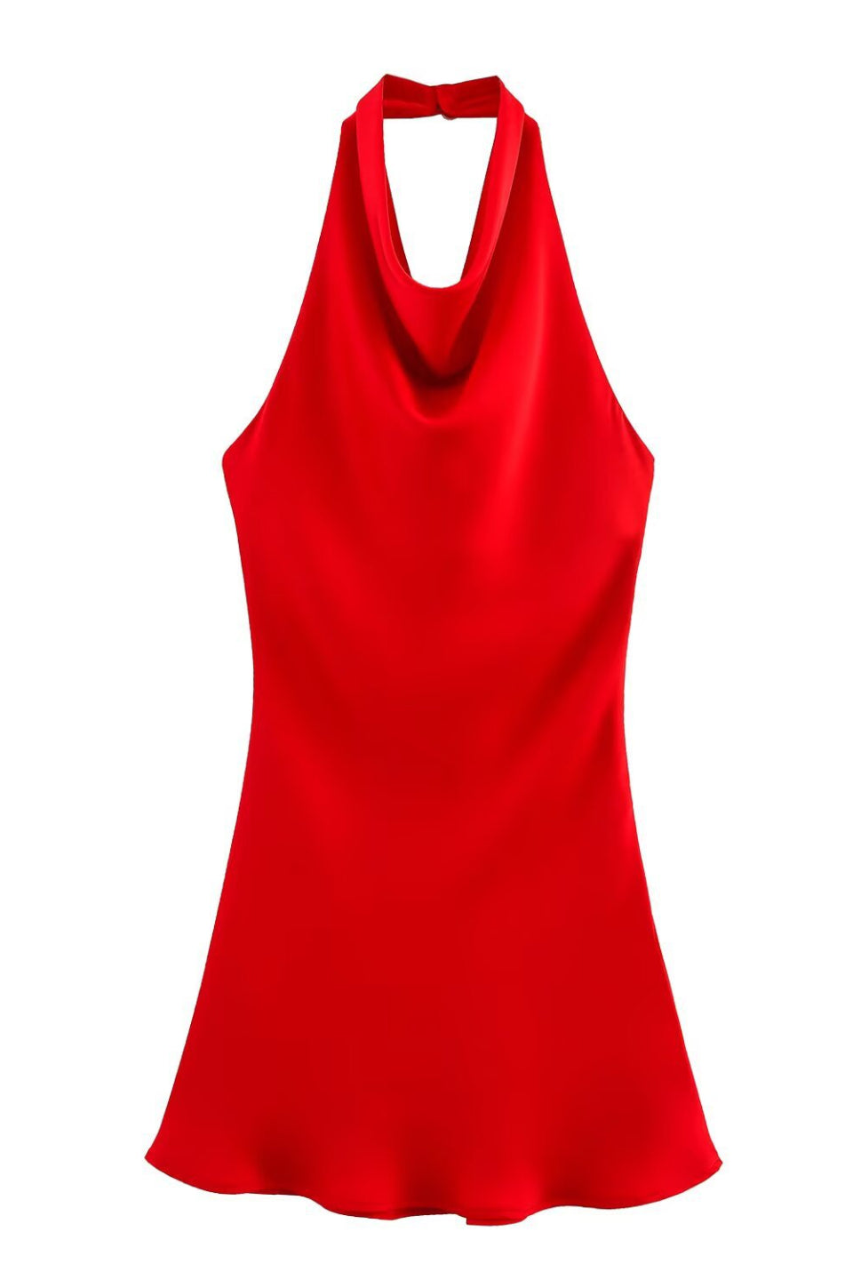 Red Satin Slip Mini Dress