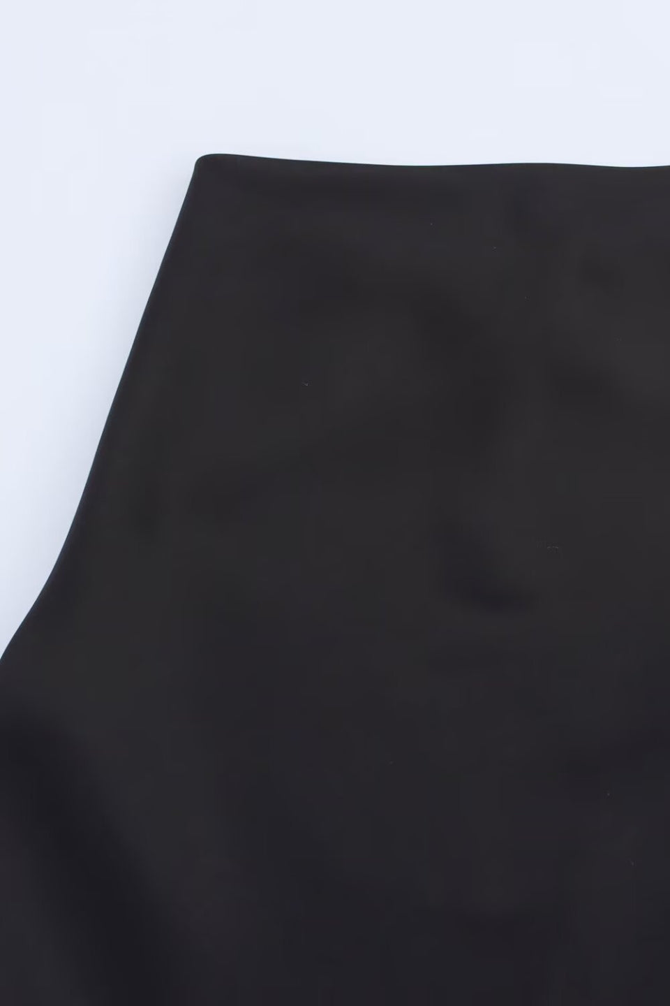 Noir Satin Slip Mini Dress