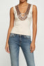 Beige Sequin Night Top