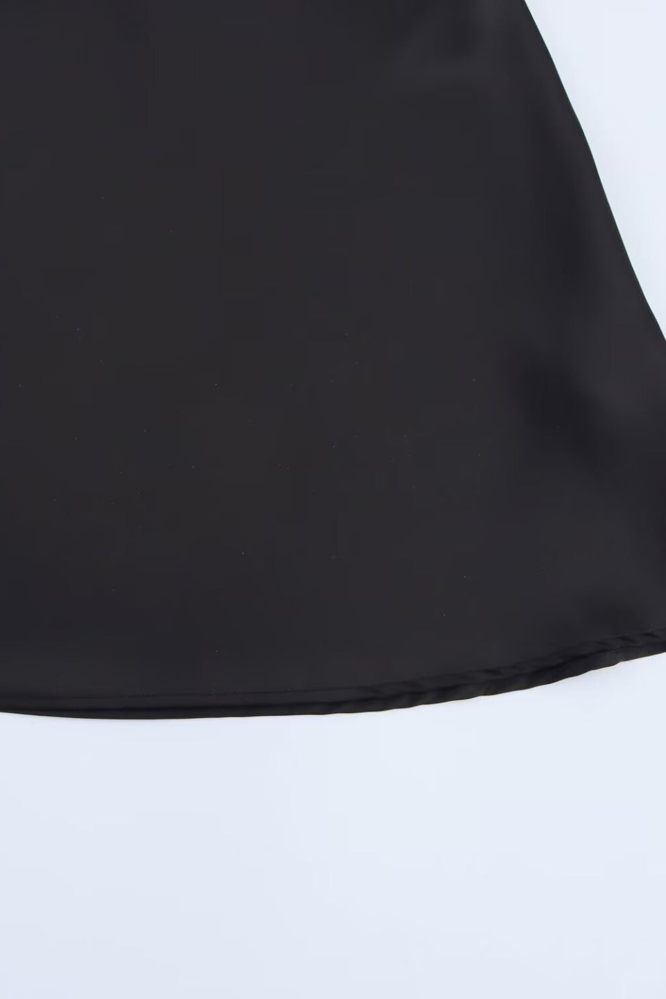 Noir Satin Slip Mini Dress