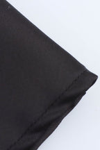 Noir Satin Slip Mini Dress