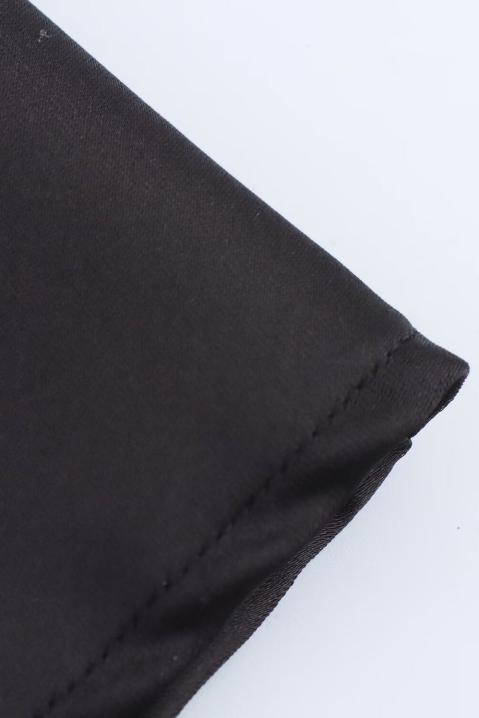 Noir Satin Slip Mini Dress