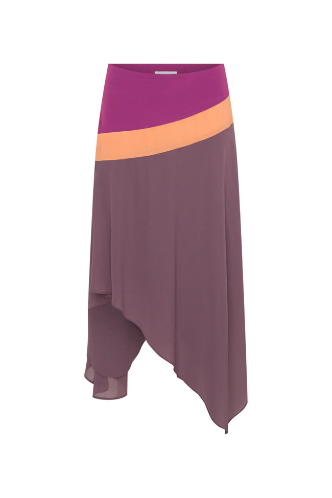 Sunset Chiffon Maxi Skirt Hover Image