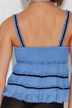 Contrast Corset Cami Top