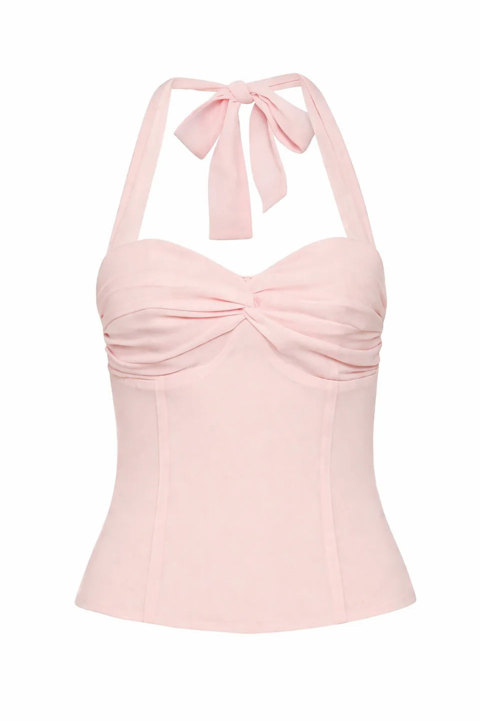 Blush Halter Corset Top