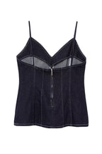 Denim Corset Cami Top