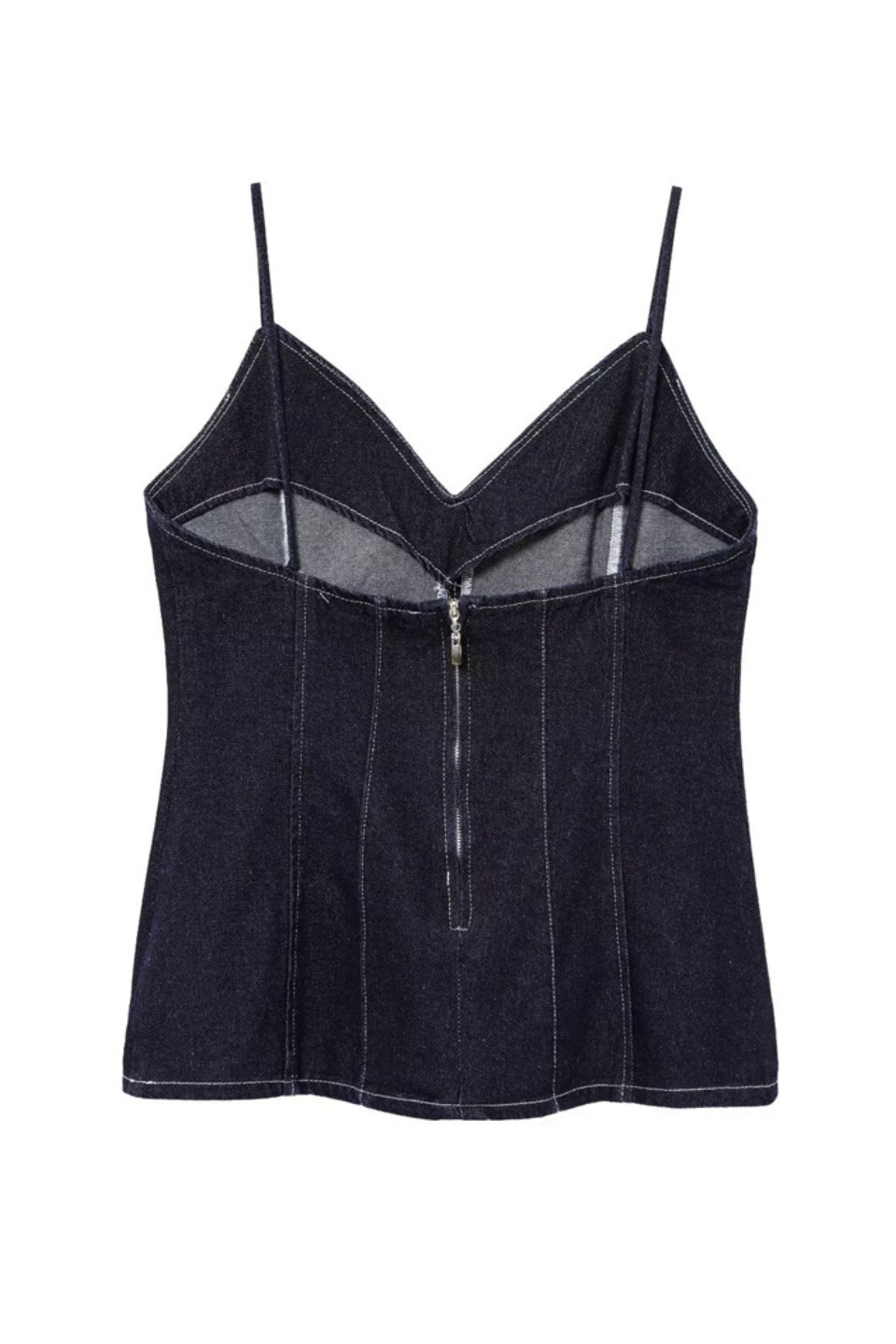 Denim Corset Cami Top