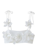 3D Floral Bustier Top