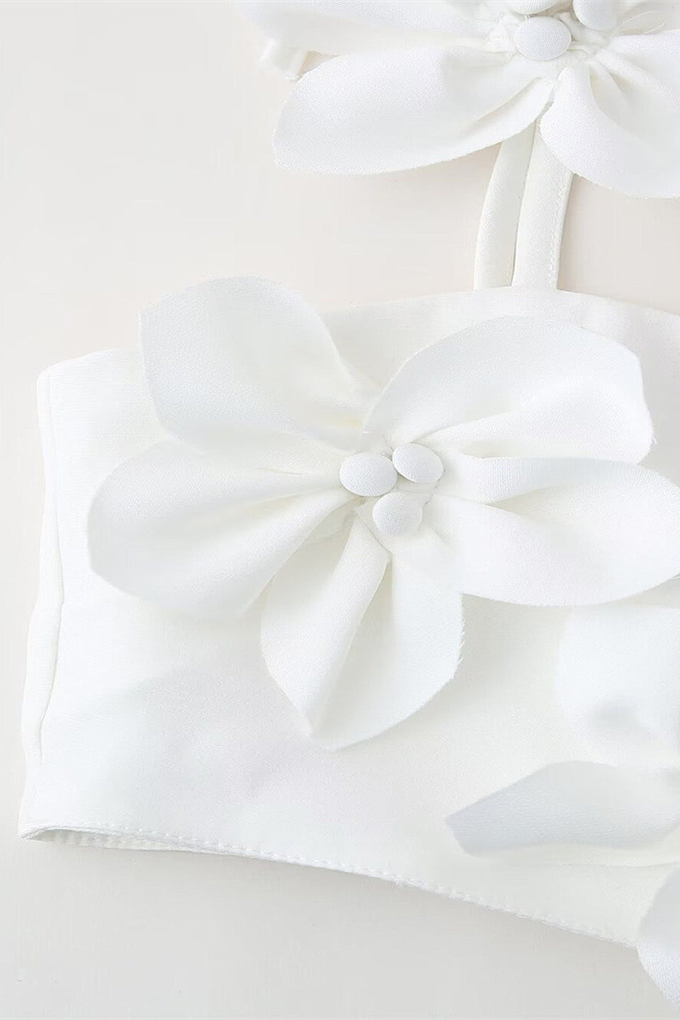 3D Floral Bustier Top