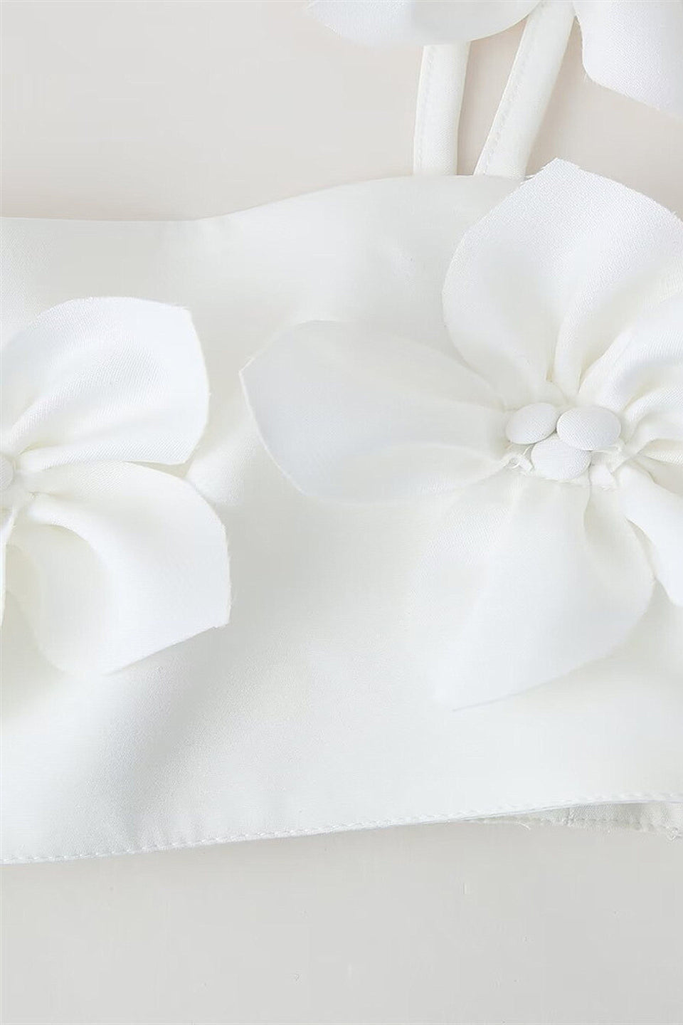 3D Floral Bustier Top