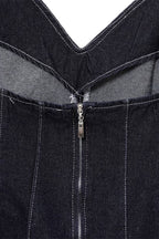 Denim Corset Cami Top