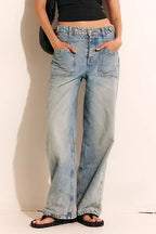 Light Blue Cargo Jeans
