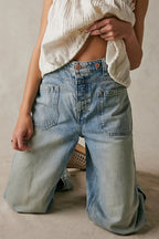 Light Blue Cargo Jeans