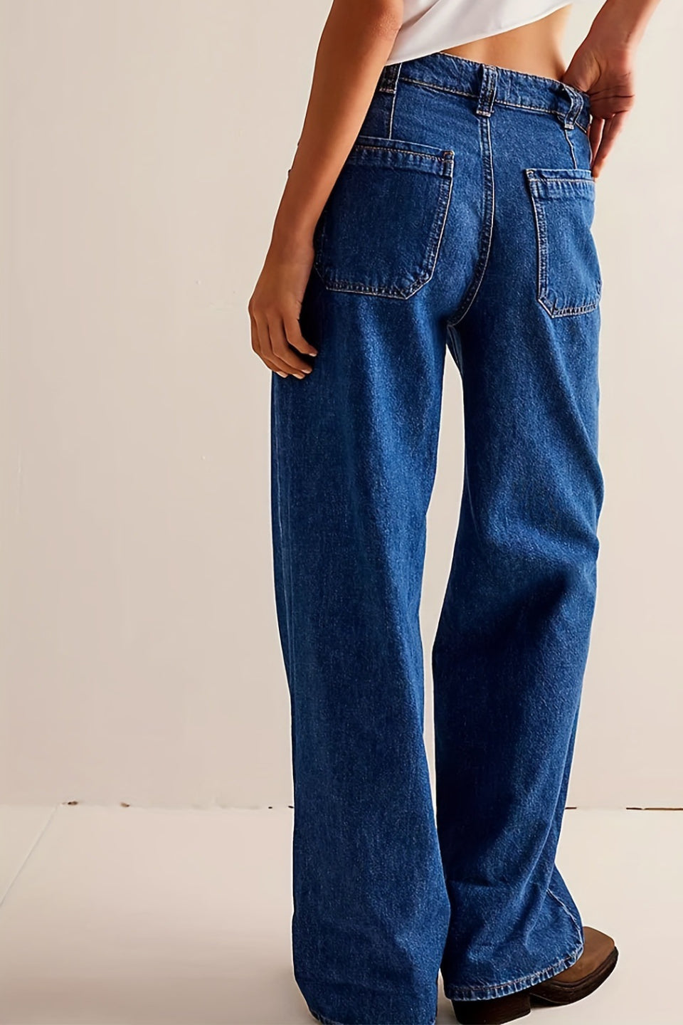 Dark Blue Cargo Jeans