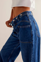 Dark Blue Cargo Jeans