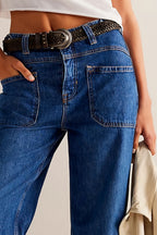 Dark Blue Cargo Jeans