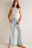 Sky Blue Cargo Jeans