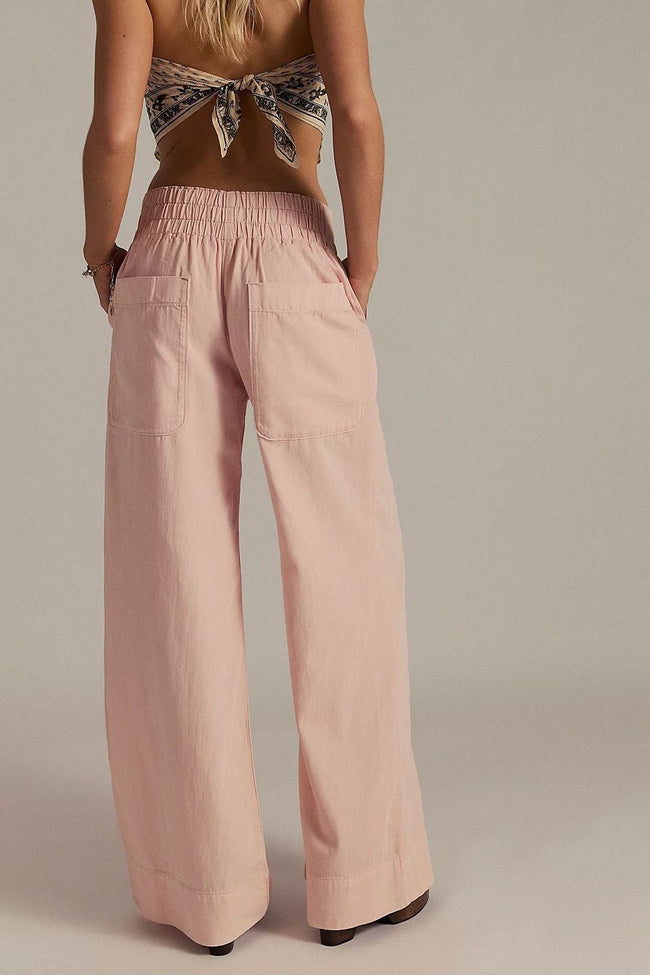 Pink Wide Leg Jeans Main Image
