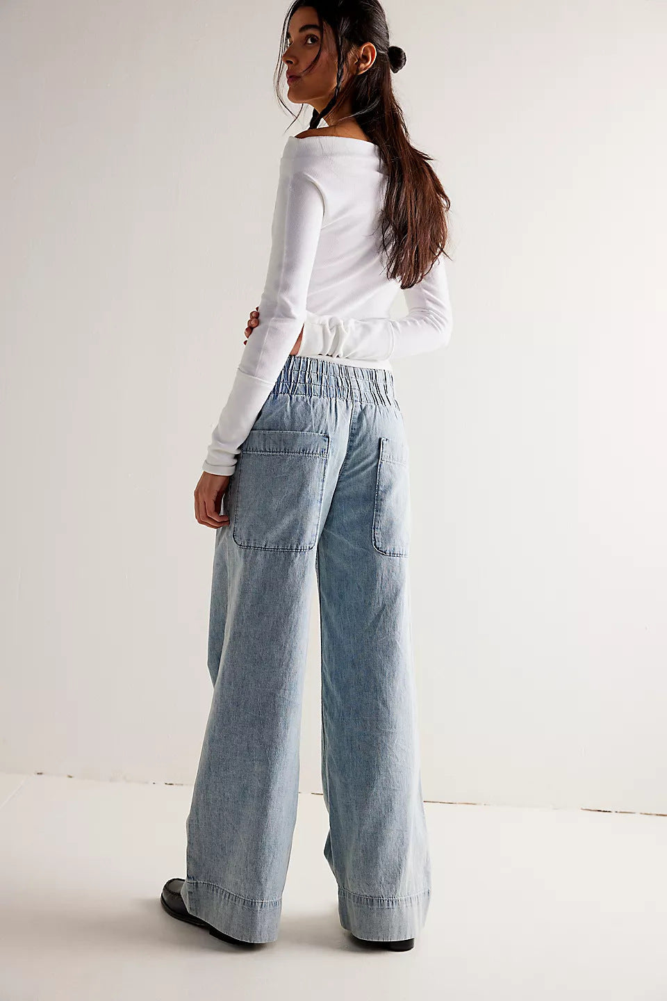 Light Blue Wide Jeans