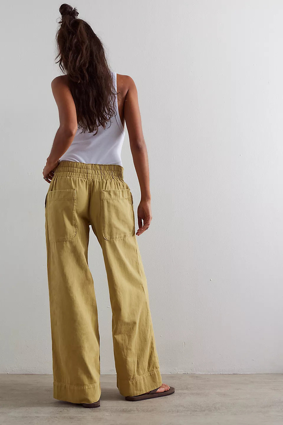 Mustard Wide Leg Jeans